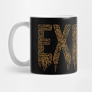 Exit Typography Mug